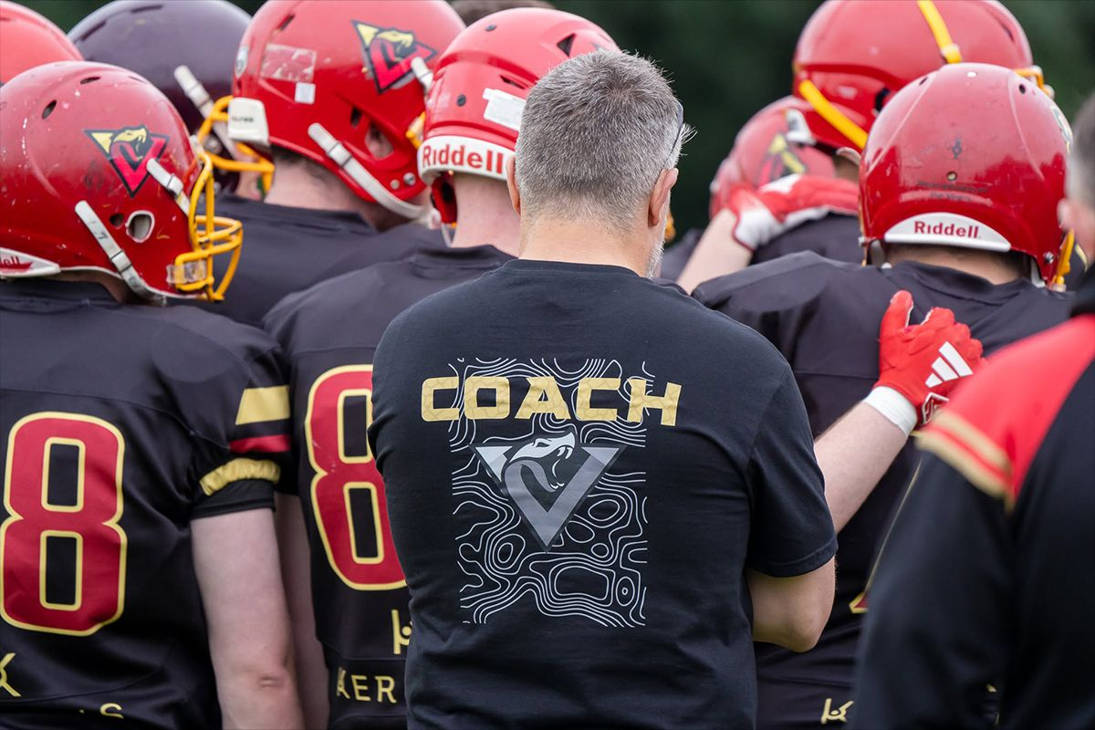 The Northwest Vipers logo on the back of a jersey at a game