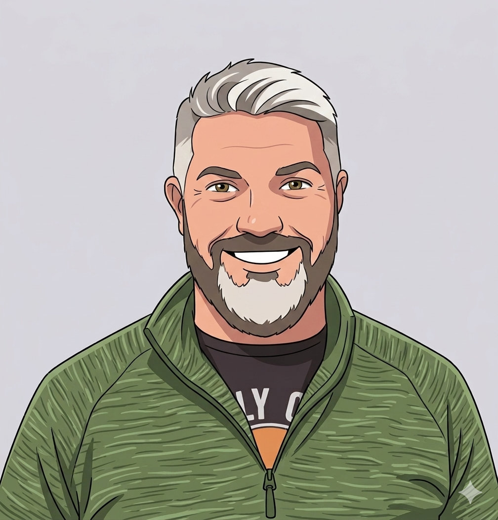 Illustrated portrait of Dan Danowski